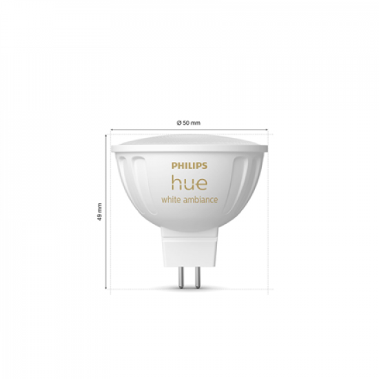Philips Hue WA 12V MR16 | GU5.3 | 5.1 W | Warm to cool white light