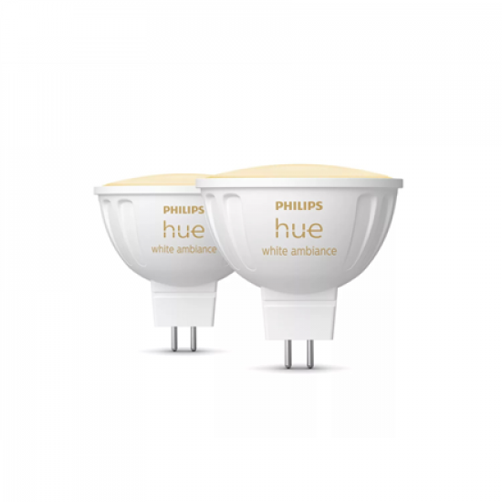 Philips Hue WA 12V MR16, 2pcs pack | GU5.3 | 5.1 W | Warm to cool white light