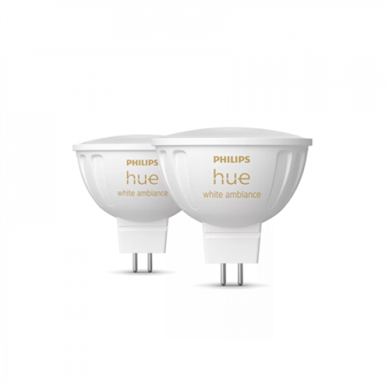 Philips Hue WA 12V MR16, 2pcs pack | GU5.3 | 5.1 W | Warm to cool white light