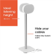 Vogels Floor stand | SFS 4133 Sonos speaker stand for Era 300 | Maximum weight (capacity) 4.5 kg | White