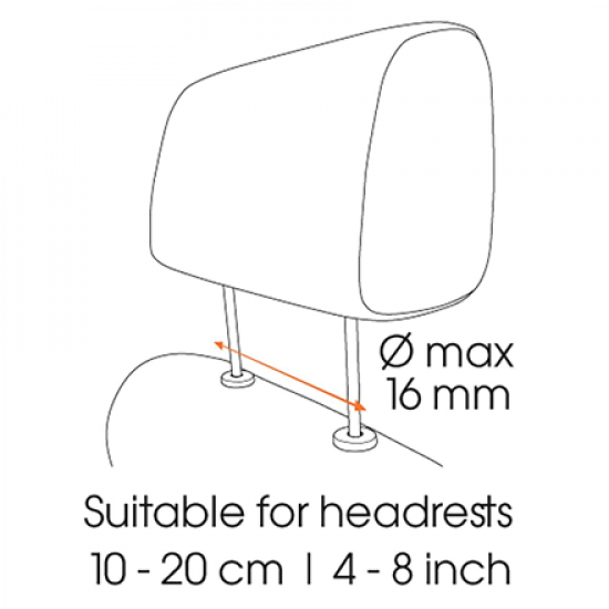 Vogels TMS 1020 Tablet Car Pack | Tilt | 7-13 