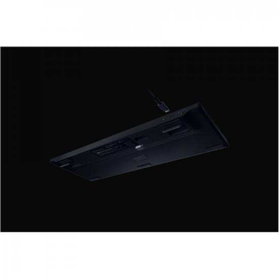 Razer BlackWidow V4 Low-profile HyperSpeed | Gaming keyboard | Wireless | US | Bluetooth, 2.4 GHz, USB Type-C | Yellow Linear