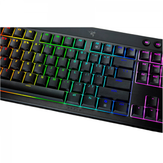 Razer | BlackWidow V4 Low-profile HyperSpeed | Gaming Keyboard | Wireless | US | 2.4GHz, Bluetooth, USB-C | Yellow Linear