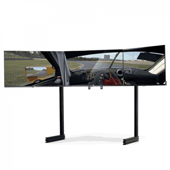 Next Level Racing Floor stand | ELITE Free Standing Triple Monitor Stand | Fully adjustable and customizable | 21-43 