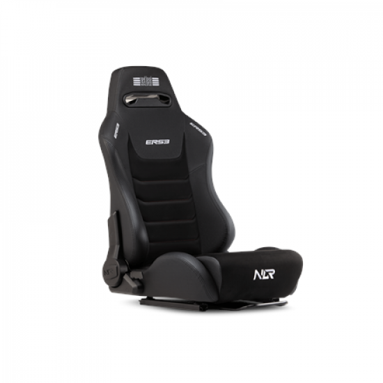 Next Level Racing | Premium PU Leather | Reclining Seat | ERS3 Elite PU Leather & Suede Edition | Black