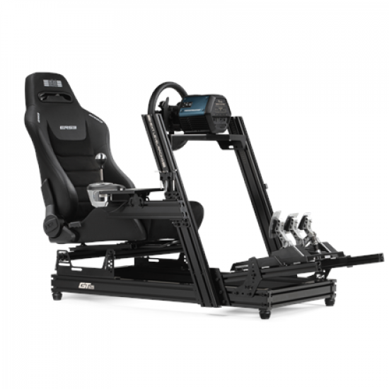 Next Level Racing | Premium PU Leather | Reclining Seat | ERS3 Elite PU Leather & Suede Edition | Black