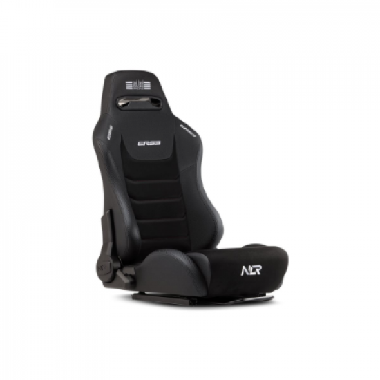Next Level Racing | Premium PU Leather | Reclining Seat | ERS3 Elite PU Leather & Suede Edition | Black