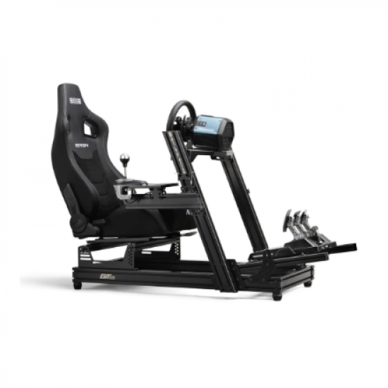 Next Level Racing | PU Leather and Suede | Reclining Seat | ERS4 Elite PU Leather & Suede Edition | Black