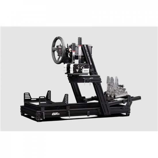 Next Level Racing | Aluminum; Carbon Steel | Racing Simulator Cockpit | GTElite Wheel Plate Edition | Black