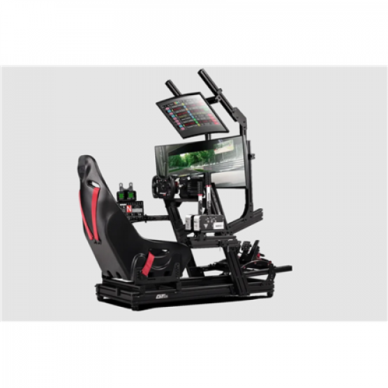 Next Level Racing | Aluminum; Carbon Steel | Racing Simulator Cockpit | GTElite Wheel Plate Edition | Black