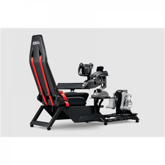 Next Level Racing | Flight Simulator Cockpit | Black and Red