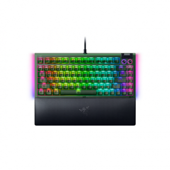 Razer BlackWidow V4 75% | Mechanical Gaming keyboard | Wired | US | Phantom Green Edition | Razer Mechanical Switches (Tactile)