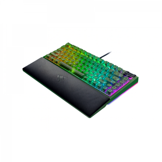 Razer BlackWidow V4 75% | Mechanical Gaming keyboard | Wired | US | Phantom Green Edition | Razer Mechanical Switches (Tactile)
