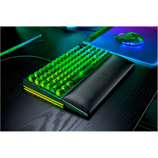 Razer BlackWidow V4 75% | Mechanical Gaming keyboard | Wired | US | Phantom Green Edition | Razer Mechanical Switches (Tactile)