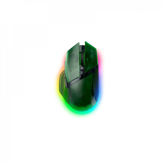 Razer | Basilisk V3 Pro 35K | Gaming Mouse | Wireless/Wired | Phantom Green Edition