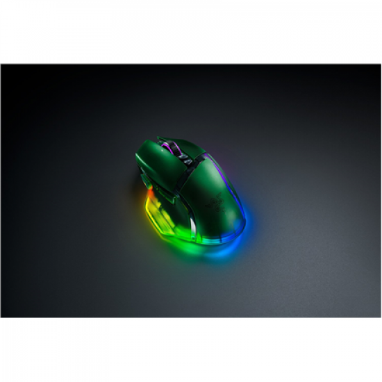 Razer | Basilisk V3 Pro 35K | Gaming Mouse | Wireless/Wired | Phantom Green Edition