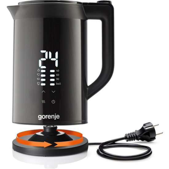 Gorenje Kettle | K17DWDII | Electric | 2200 W | 1.7 L | Stainless Steel | 360° rotational base | Black