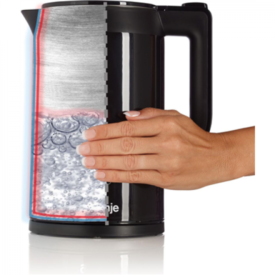 Gorenje Kettle | K17DWDII | Electric | 2200 W | 1.7 L | Stainless Steel | 360° rotational base | Black