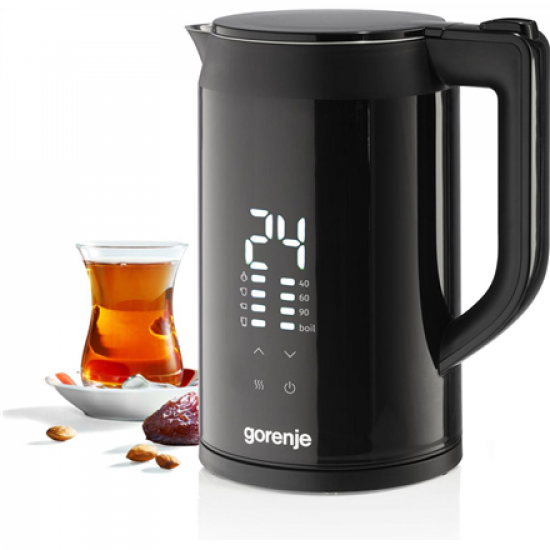 Gorenje Kettle | K17DWDII | Electric | 2200 W | 1.7 L | Stainless Steel | 360° rotational base | Black