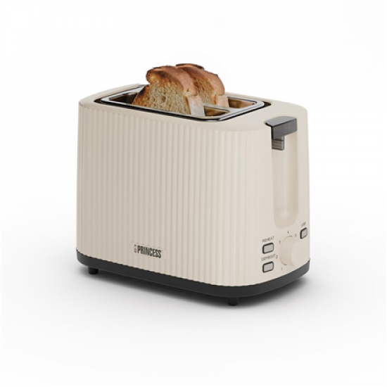 Princess Wave Toaster | 142337 | Power 930 W | Number of slots 2 | Housing material Plastic | Beige