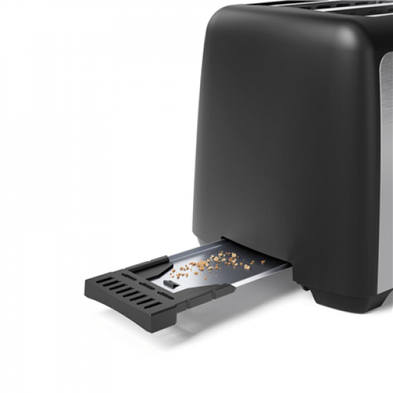 Tristar Toaster | BR-1058 | Power 800 W | Number of slots 2 | Housing material Plastic | Silver