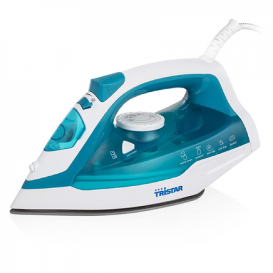 Tristar ST-8320 | Steam Iron | 2600 W | Water tank capacity 370 ml | Continuous steam 25 g/min | Steam boost performance 50 g/min | Green
