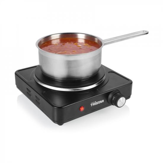 Tristar Table hob | KP-6151 | Number of burners/cooking zones 1 | Black | Electric