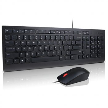 Lenovo Essential | Keyboard and Mouse Combo | Wired | US Euro | Black
