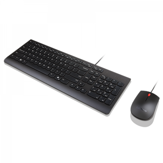 Lenovo Essential Wired Combo Keyboard and Mouse | Keyboard and Mouse Set | Wired | Mouse included | Nordic | Black