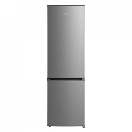 Midea Refrigerator | MDRB380FGE02A | Energy efficiency class E | Free standing | Combi | Height 180 cm | No Frost system | Fridge net capacity 199 L | Freezer net capacity 71 L | 41 dB | Grey