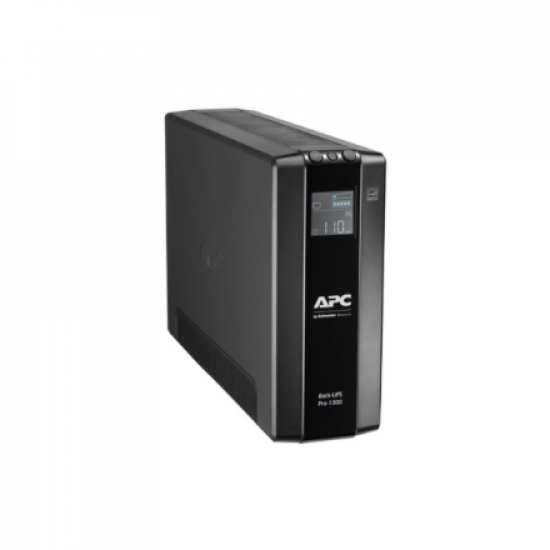 Schneider Electric APC Back-UPS Pro, tower, 230V, 8x IEC C13 outlets, AVR, LCD, user-replaceable battery | BR1300MI | 1300 VA | 780 W | 230 V