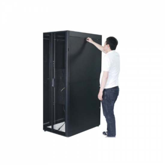 APC Easy Rack 600mm/42U/1200mm with Roof, Side panel,castors,feet and 4 Brackets, No Bottom, black | Schneider Electric