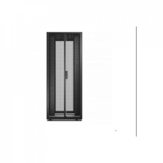 APC Easy Rack 800mm/48U/1000mm with Roof, Side panel,castors,feet and 4 Brackets, No Bottom, black | Schneider Electric