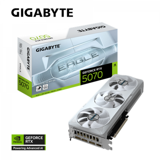 Gigabyte GeForce RTX 5070 EAGLE OC ICE SFF 12G | NVIDIA | 12 GB | GeForce RTX 5070 | HDMI ports quantity 1 | PCI-E 5.0