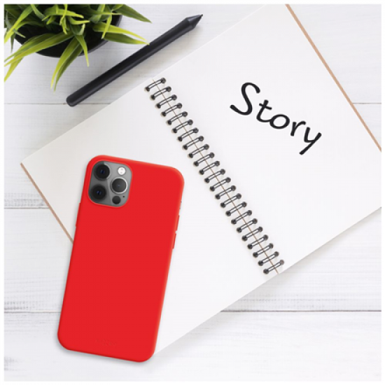 Fixed Story | Back Cover | Apple | iPhone 16e | Rubber | Red