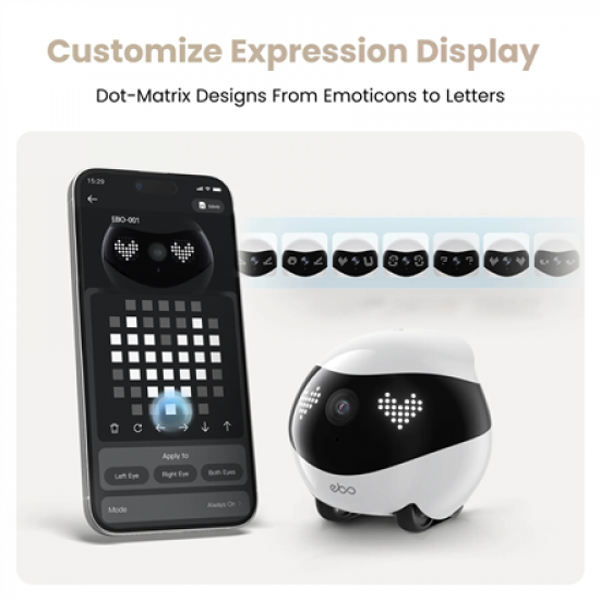 Enabot | Companion Robot | EBO AIR 2 | Compact | Maximum Memory Support 256G