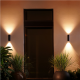 Philips Hue WCA Appear Outdoor Wall Lantern, Black | 8 W | 2000-6500 Hue White Colour Ambiance