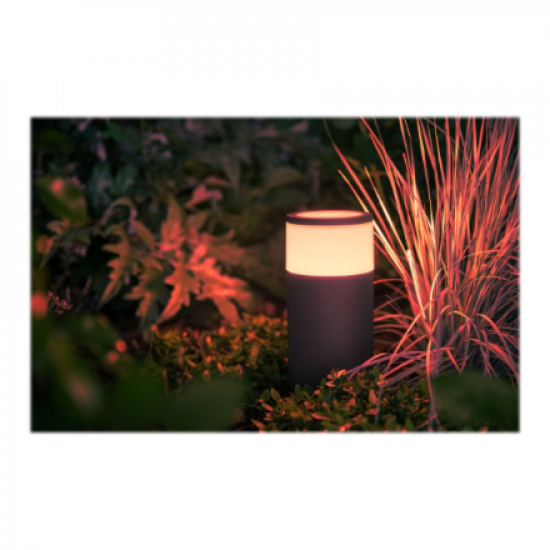 Philips Hue WCA Calla Outdoor Bollard, Black | 8 W | 2000-6500 Hue White Colour Ambiance