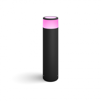 Philips Hue WCA Calla Outdoor Large Bollard, Black | 8 W | 2000-6500 Hue White Colour Ambiance