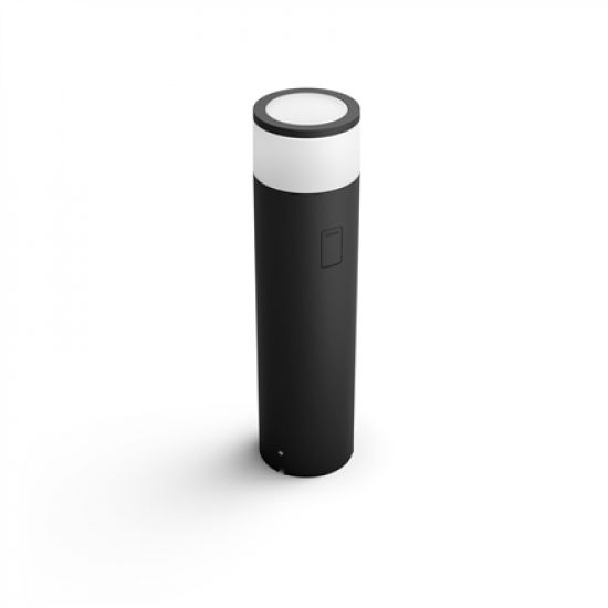 Philips Hue WCA Calla Outdoor Large Bollard, Black | 8 W | 2000-6500 Hue White Colour Ambiance
