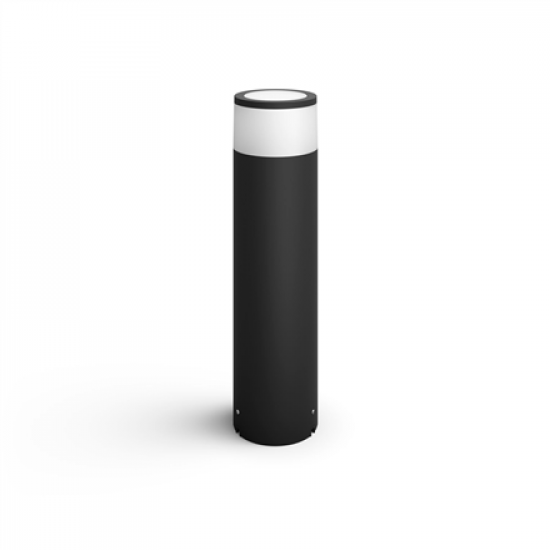 Philips Hue WCA Calla Outdoor Large Bollard, Black | 8 W | 2000-6500 Hue White Colour Ambiance