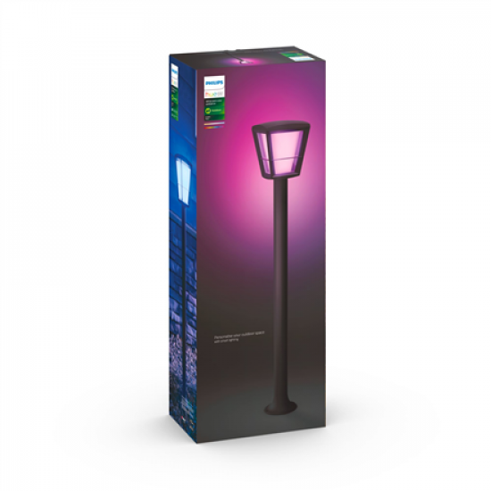 Philips Hue WCA Econic Outdoor Post Lantern | 15 W | 2000-6500 Hue White Color Ambiance