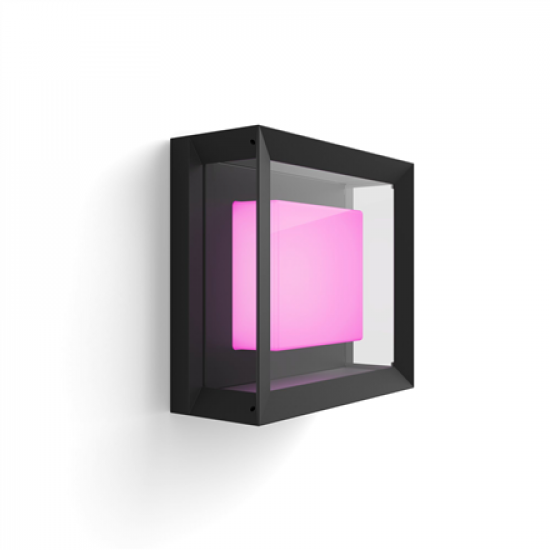 Philips Hue WCA Econic Outdoor Square Wall Lantern | 15 W | 2000-6500 Hue White Colour Ambiance