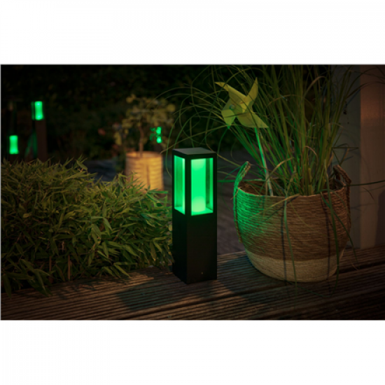 Philips Hue WCA Impress Outdoor Pedestal Lantern | 8 W | 2000-6500 Hue White Colour Ambiance