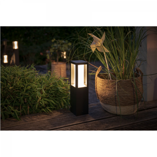 Philips Hue WCA Impress Outdoor Pedestal Lantern | 8 W | 2000-6500 Hue White Colour Ambiance