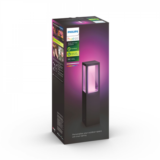 Philips Hue WCA Impress Outdoor Pedestal Lantern 24V | 8 W | 2000-6500 Hue White Colour Ambiance