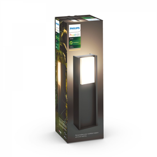 Philips Hue Turaco Outdoor Pedestal Lantern | E27 | 9 W | Warm white