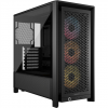 Corsair PC Case | Frame 4000D RS ARGB Modular | Black | Mid-Tower | Power supply included No