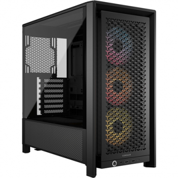 Corsair PC Case | Frame 4000D RS ARGB Modular | Black | Mid-Tower | Power supply included No