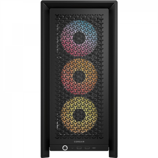 Corsair PC Case | Frame 4000D RS ARGB Modular | Black | Mid-Tower | Power supply included No